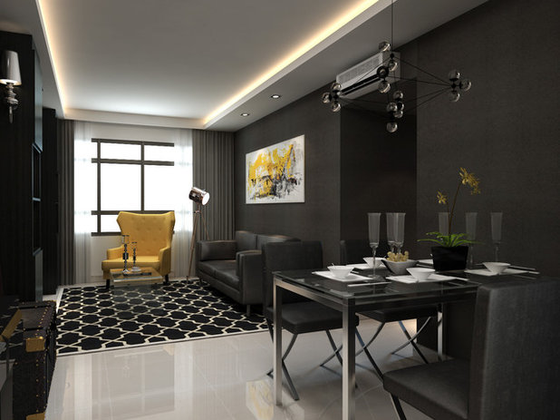 Contemporary Living Room by Mr Shopper Studio