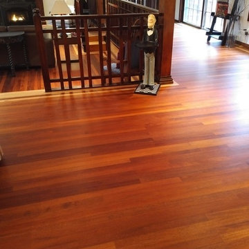 we brought to life this merbau solid hardwood flooring with Bona Ultra Matte wat