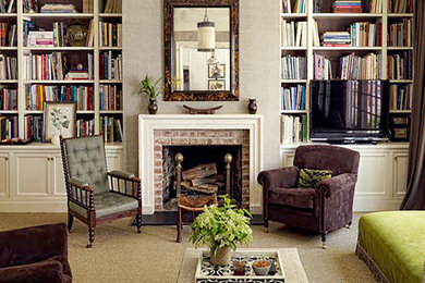 Inspiration for a timeless living room remodel in Other