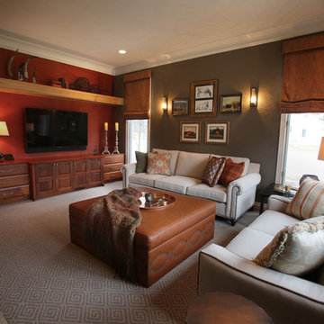 West Bloomfield, MI Warm and Cozy Home Theater