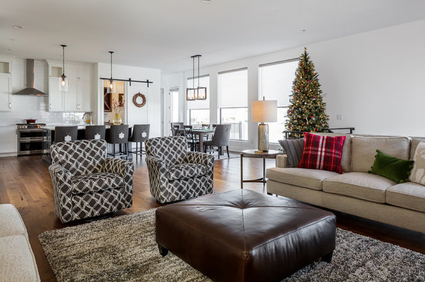 Transitional Living Room by IRONCREST HOMES