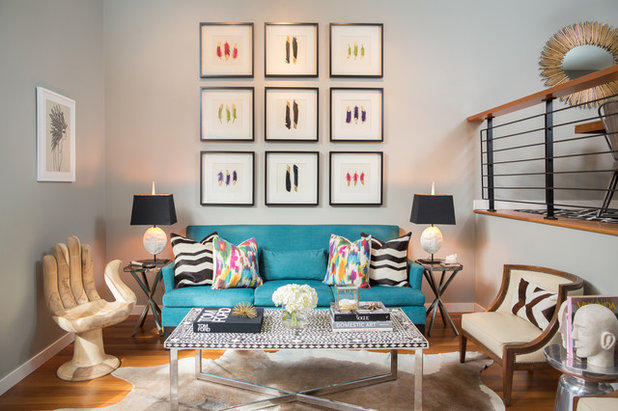 Eclectic Living Room by Beth Dotolo, ASID, RID, NCIDQ