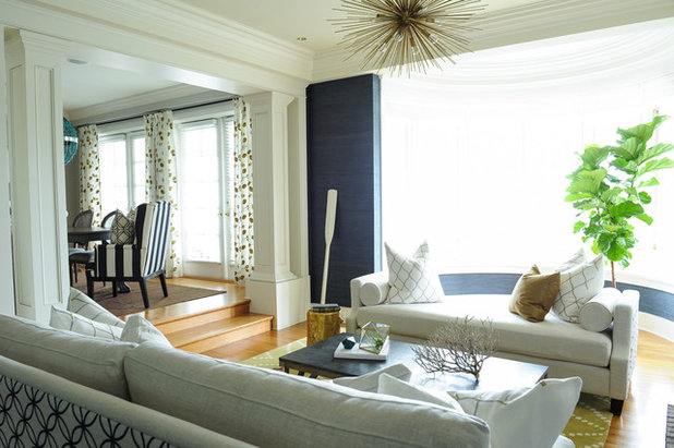 Beach Style Living Room by PlaidFox Studio