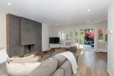 Living room - modern living room idea in Vancouver