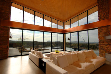 Inspiration for a contemporary living room remodel in Austin