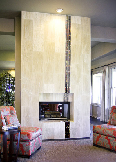 Contemporary Living Room by Allison Jaffe Interior Design LLC