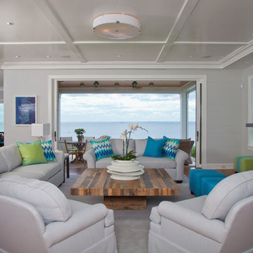 Westport, CT Stunning Beachfront Sanctuary - Full View of Living Room