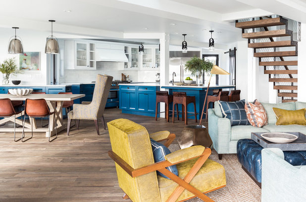 Beach Style Living Room by BRIAN PAQUETTE INTERIORS