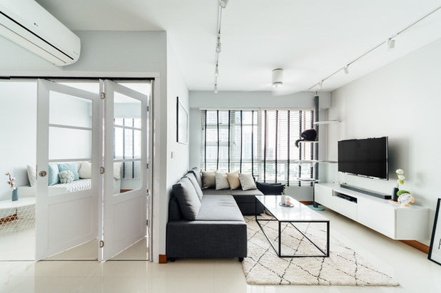 Scandinavian Living Room by Mesh Werk Studio