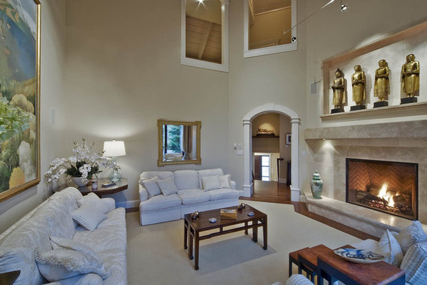 Traditional Living Room by Debbie Evans Interior Design
