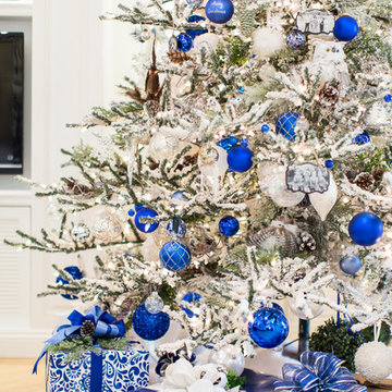 White and Blue Christmas