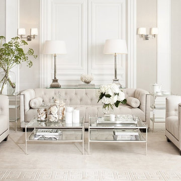 White living room with Eichholtz furniture