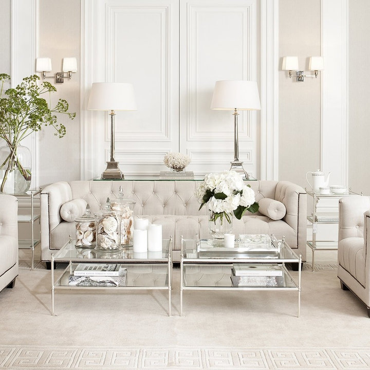 Cream White Living Room - Photos & Ideas | Houzz