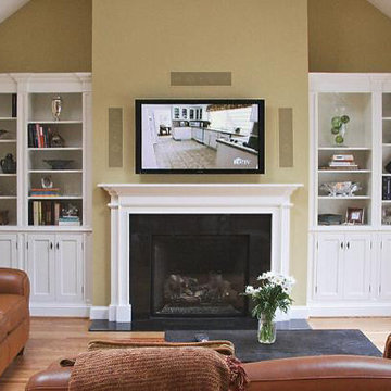 White Painted Fireplace Unit
