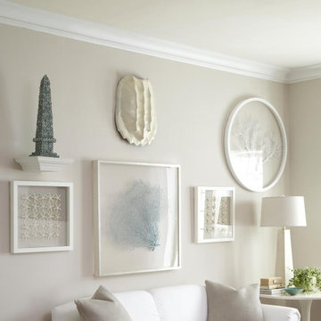 White Room with Sea Inspired Accents