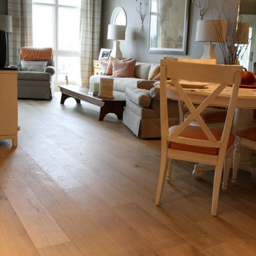 White washed oak 7" wide planks