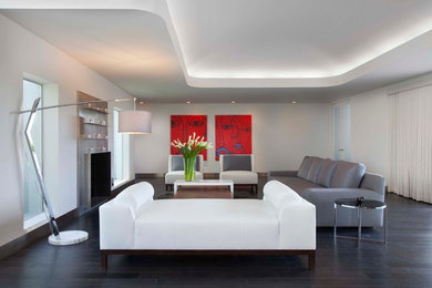 Example of a trendy living room design in Phoenix
