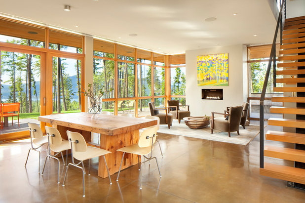 Contemporary Living Room by Cushing Terrell