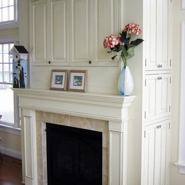 Wildwood Custom Fireplace Mantle using Dutch Made Cabinetry