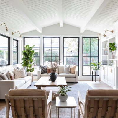 Living room - transitional living room idea in San Francisco