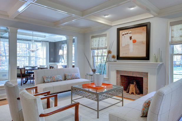 Transitional Living Room by Sheridan Interiors