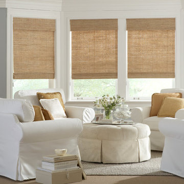 Window coverings, Roman Shades, Shutters and Drapery