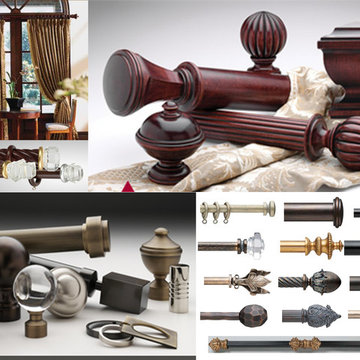 WINDOW TREATMENT IDEAS - Custom Curtain Rods - Drapery Hardware