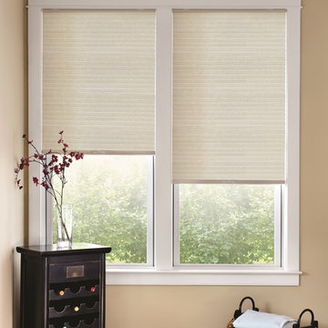 Window Treatments for Tall Windows | Light Filtering Honeycomb Shades