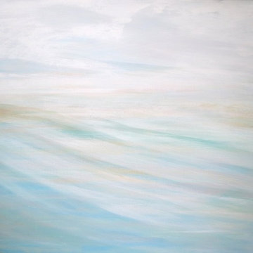 Winds Over Kiawah Seascape Painting Over Mantle