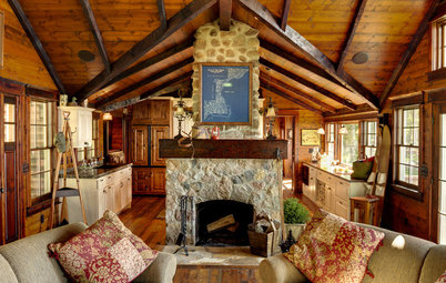 Houzz Tour: Charming, Rustic Lakefront Cabin in Minnesota