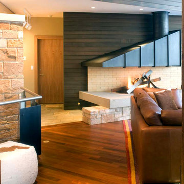 Wood & Metal Luxury Home Interior