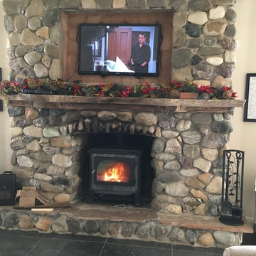 Wood Stove Into Fireplace