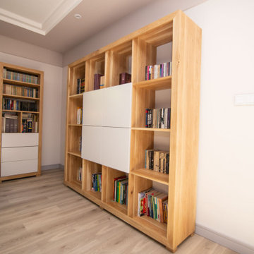 Wooden bookcase - oak