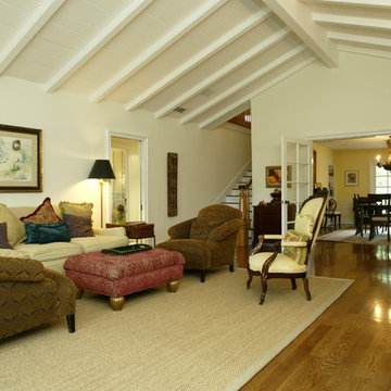 Woodland Hills Farmhouse Living Room Remodel