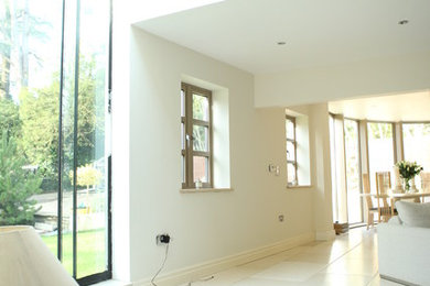 Photo of a contemporary living room in Cardiff.