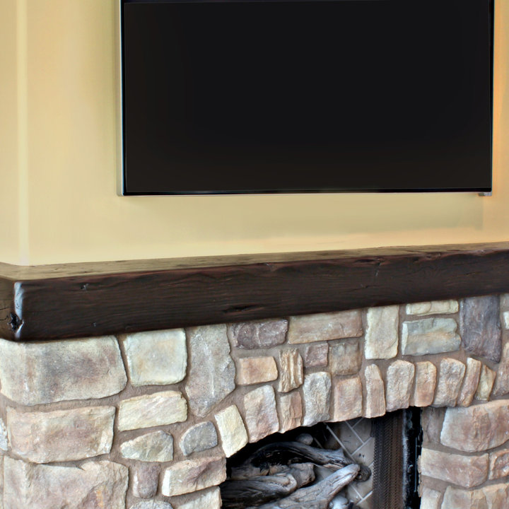 Wrap Around Wood Mantel Photos & Ideas Houzz