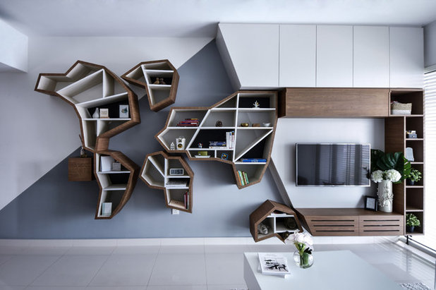 Modern Living Room by DISTINCTidENTITY Pte Ltd