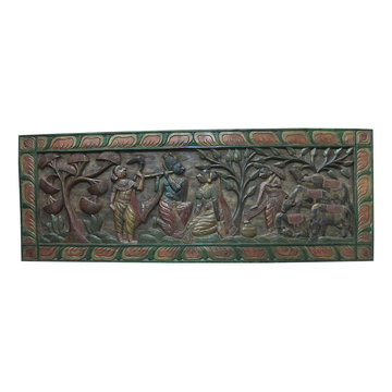 Yoga Room Decor Indian Carving