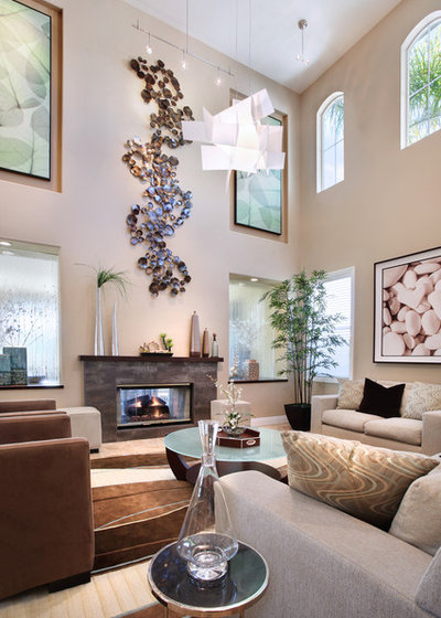 Contemporary Living Room by International Custom Designs