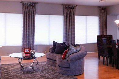 Living room - eclectic living room idea in Phoenix