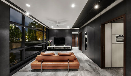 Houzz Tour: Black Turns an Ordinary Apartment Into a Head Turner