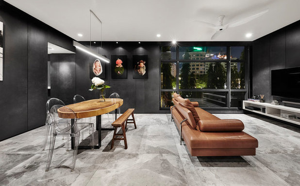 Modern Living Room by akiHAUS Design Studio