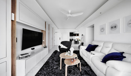 Houzz Tour: Hotel-Inspired HDB Flat Glams Up in Black and White