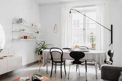 Photo of a scandi dining room in Stockholm.