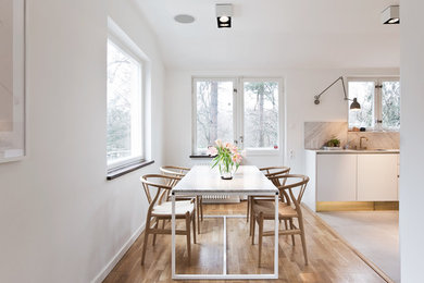 Photo of a scandinavian dining room in Stockholm.