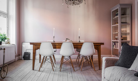 Eine Farbkombi – 5 Styles: Esszimmer in Weiß, Rosa und Holz