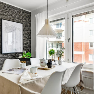 Exempel på en liten nordisk matplats, med svarta väggar