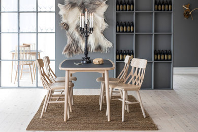 Immagine di una sala da pranzo scandinava