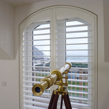 Arched Window Plantation Shutters