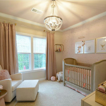 Baby Girl’s Blush and Gold Nursery